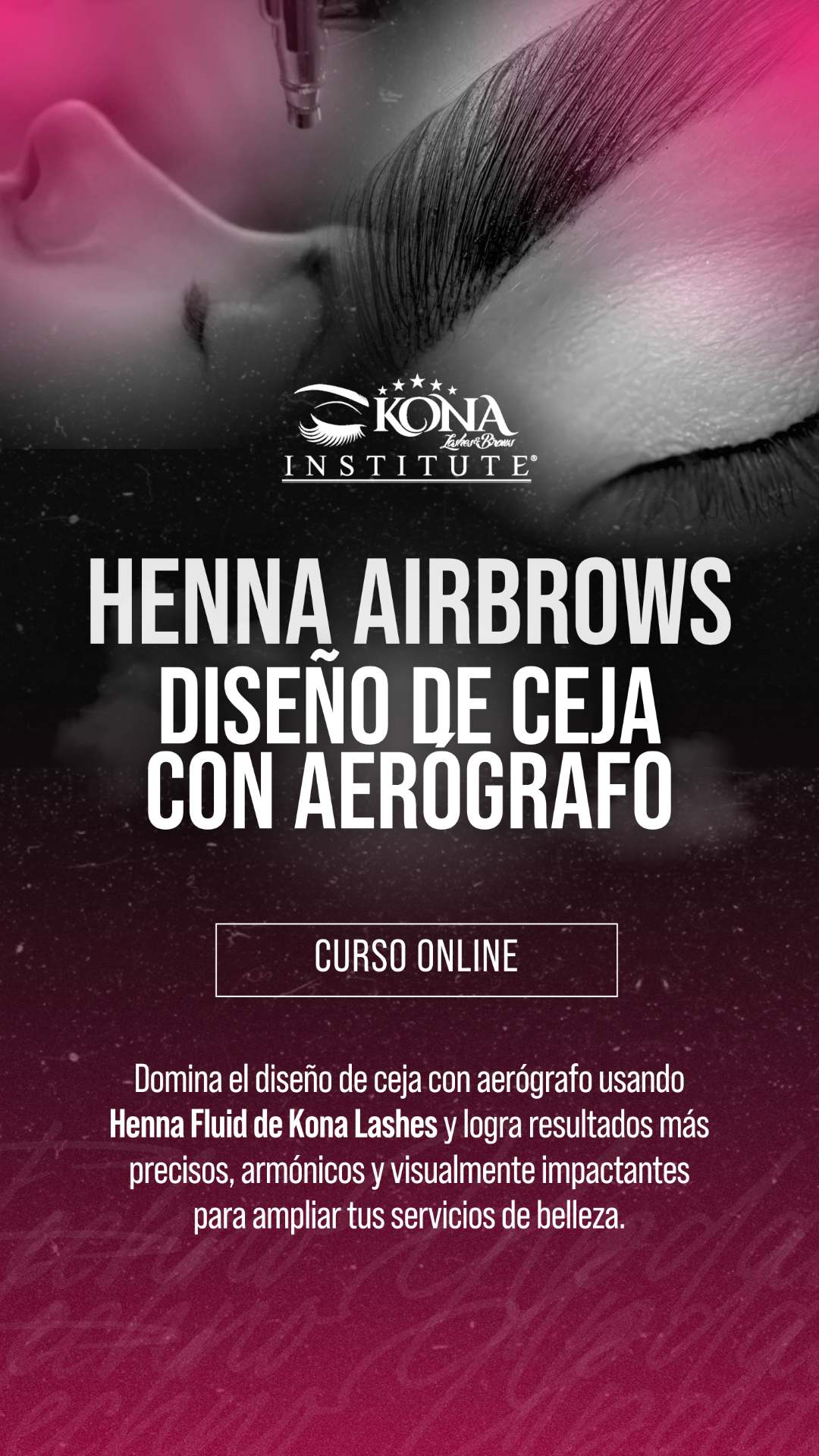 Curso Henna Airbrows — Diseño de ceja con aerógrafo