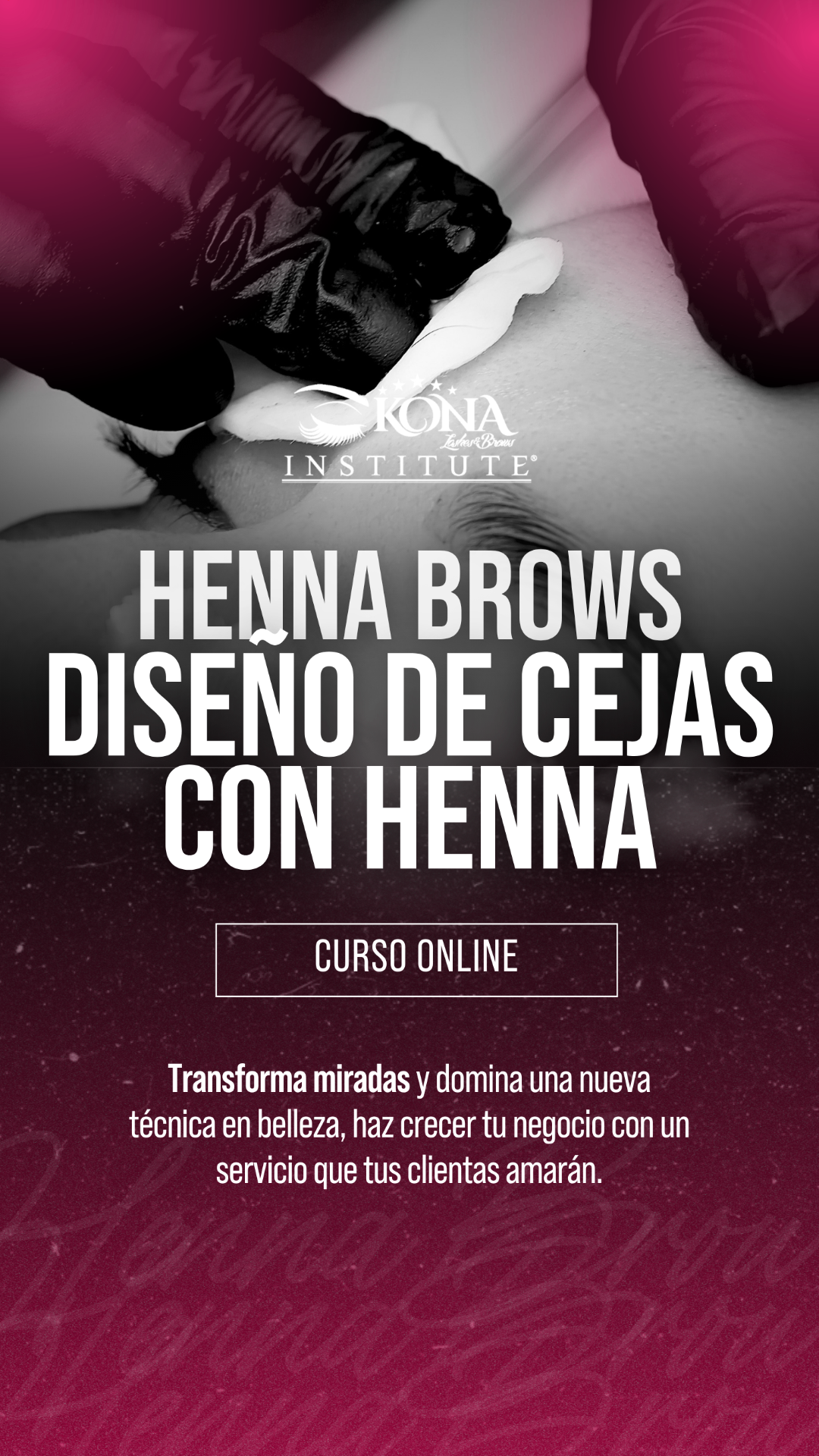 Curso Henna Brows — Diseño de cejas con henna
