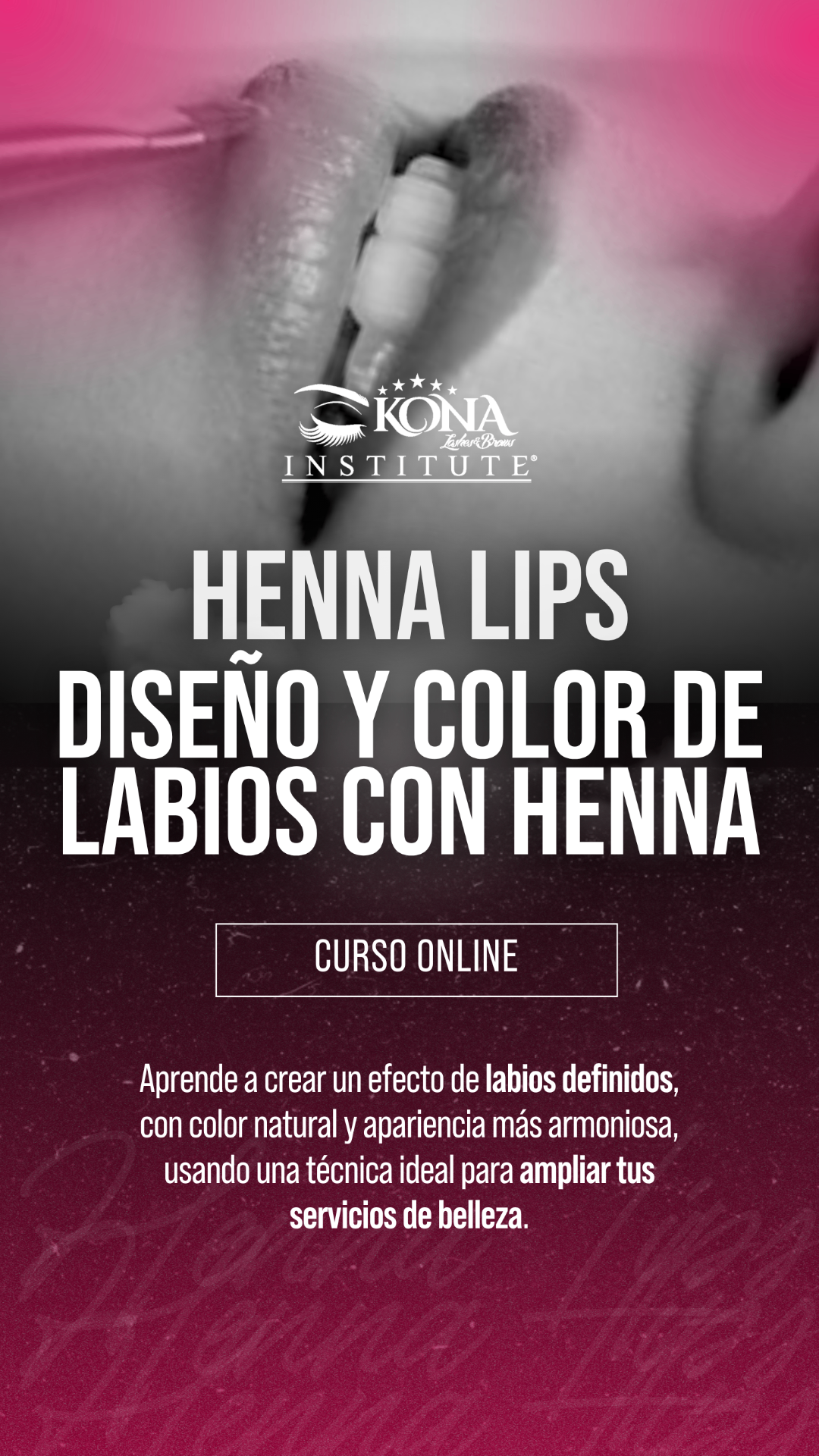 Curso Henna Lips — Diseño y color de labios con henna